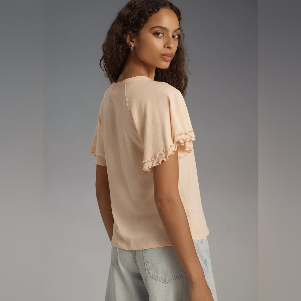 NWT Nation LTD Macy Flutter-Sleeve Raglan Top - Picture 3 of 4